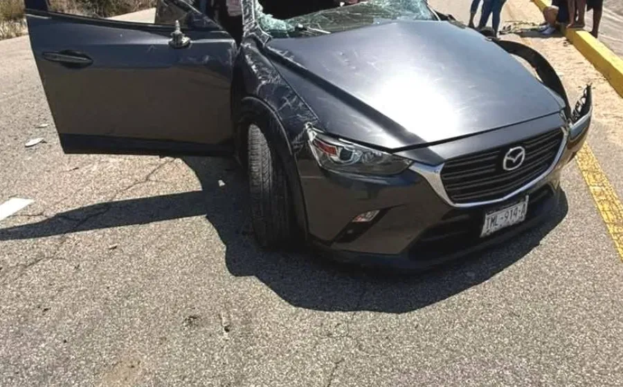 Accidente en El Rosedal de Colotepec