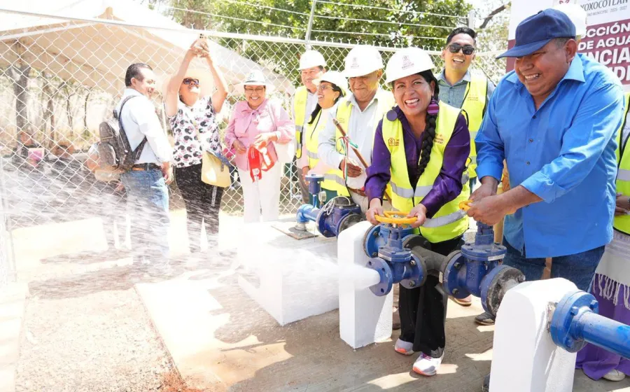 Más agua para Xoxocotlán; entrega Nancy Benítez pozo profundo en San Isidro Monjas