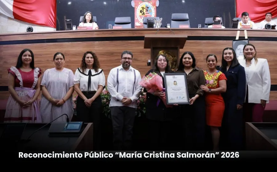 Reconoce Congreso del Estado a Mónica Ortiz Álvarez con distinción “María Cristina Salmorán”