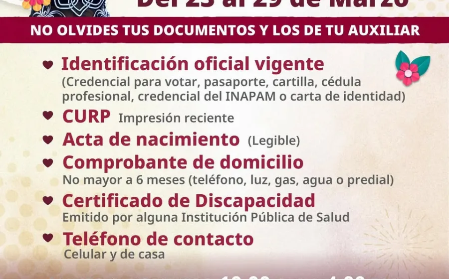 Arranca registro de incorporación para personas con discapacidad al programa Bienestar