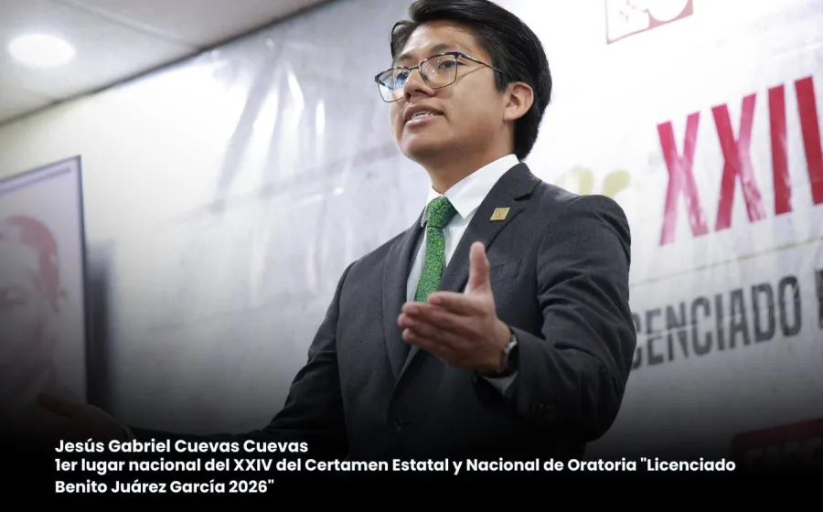 Oaxaqueño gana el Certamen Nacional de Oratoria “Lic. Benito Juárez García”