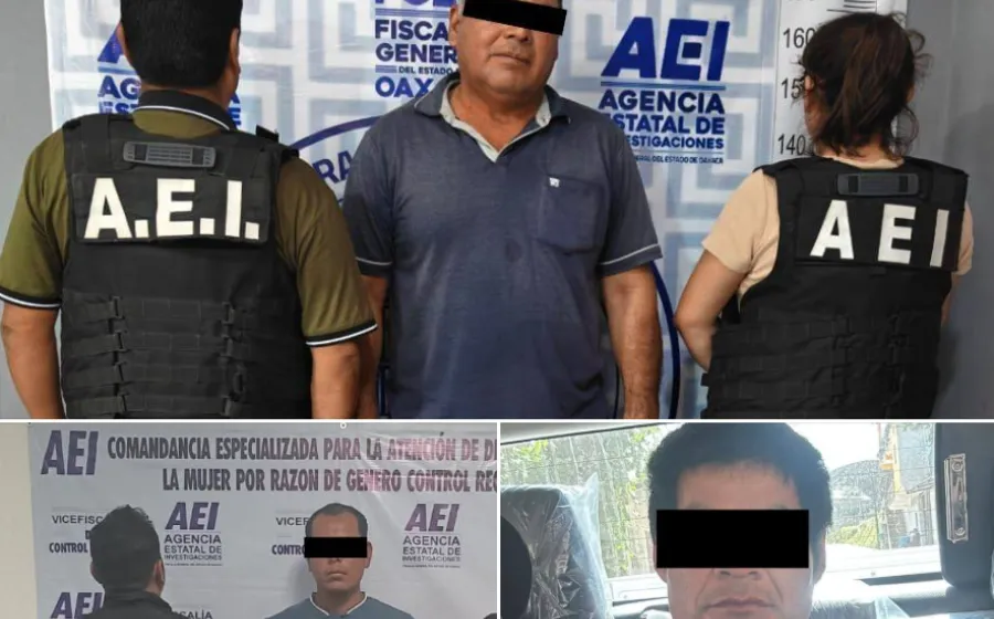 Tres detenidos por delitos sexuales en el Istmo, Valles Centrales y en la Sierra de Flores Magón