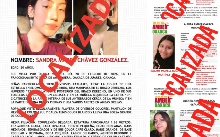 Fiscalía de Oaxaca da con el paradero de 6 personas reportadas como No Localizadas
