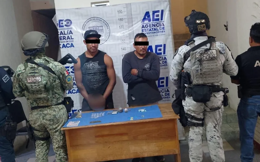 Desarticula punto de venta de drogas en Soledad Etla, hay dos detenidos: Fiscalía de Oaxaca