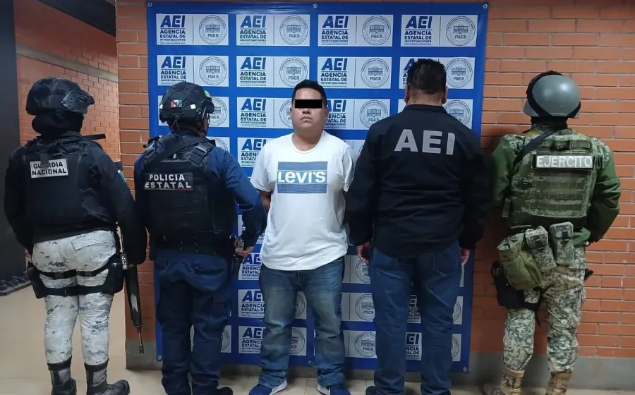 Detienen a hombre por extorsión, bajo la modalidad conocida como “cobro de piso” para permitir operación de negocio en Huajuapan 