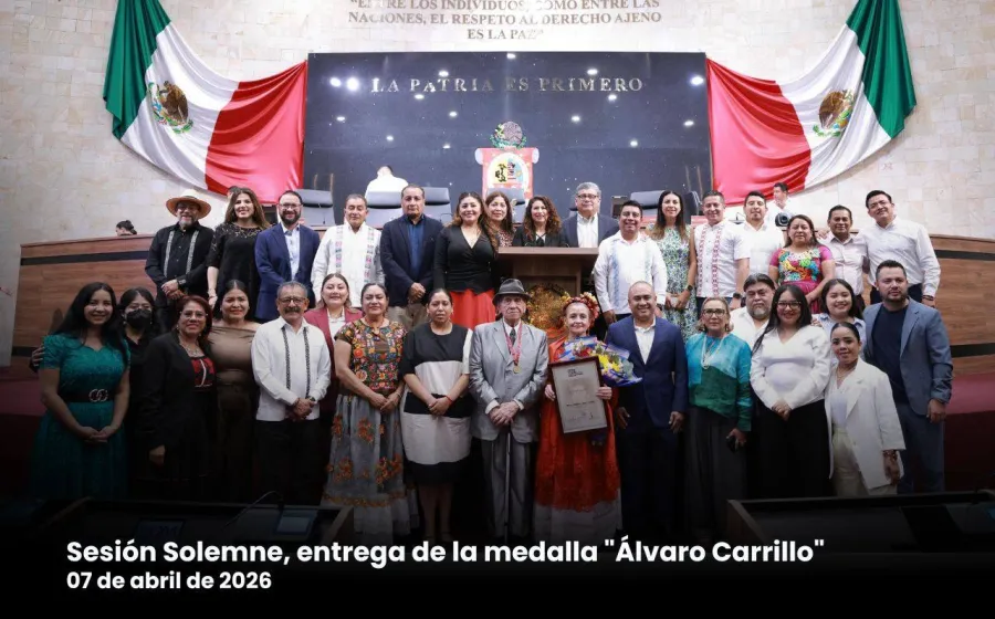 Congreso de Oaxaca entrega la Medalla “Álvaro Carrillo” al músico Delfino Ordaz Toledo