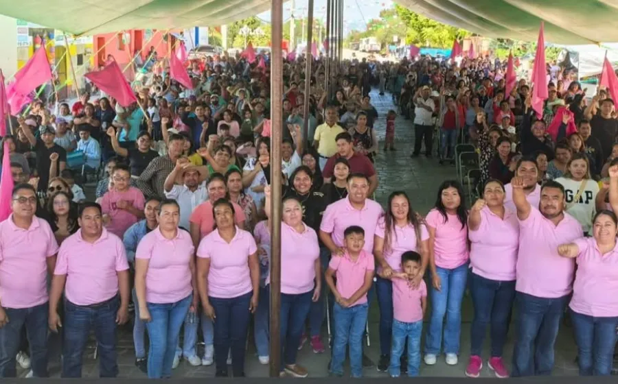 POSICIONAMIENTO DE JUAN  ANDRES LÓPEZ PADILLA E INTEGRANTES DE LA PLANILLA ROSA DE SAN JOSÉ DEL PROGRESO, OCOTLAN, OAXACA.