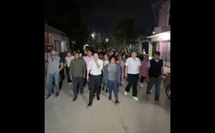 Santa Lucía Segura e Iluminada llega al Fraccionamiento Ejidal