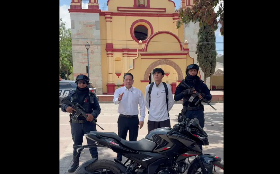 Motocicleta recuperada en Santa Lucía del Camino