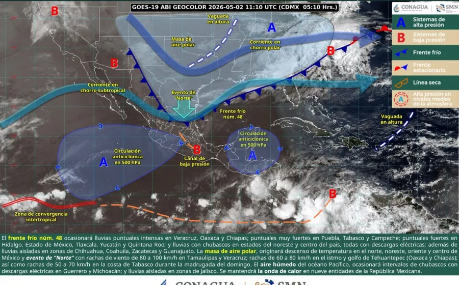 Se pronostican lluvias, lloviznas y algunas tormentas en diversas regiones de Oaxaca