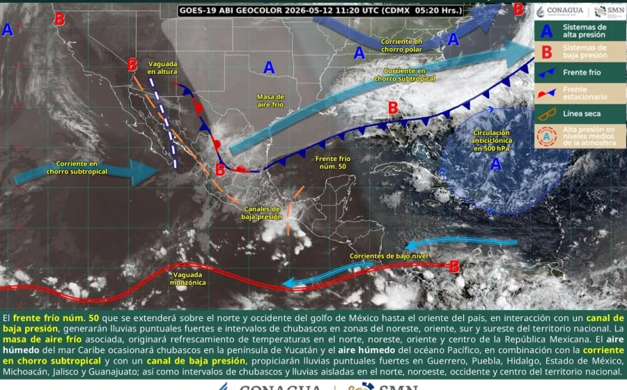 Prevén tormentas de corta duración con posible caída de granizo en Oaxaca