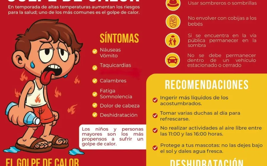 Llama SSO a reforzar medidas preventivas por riesgo de golpe de calor