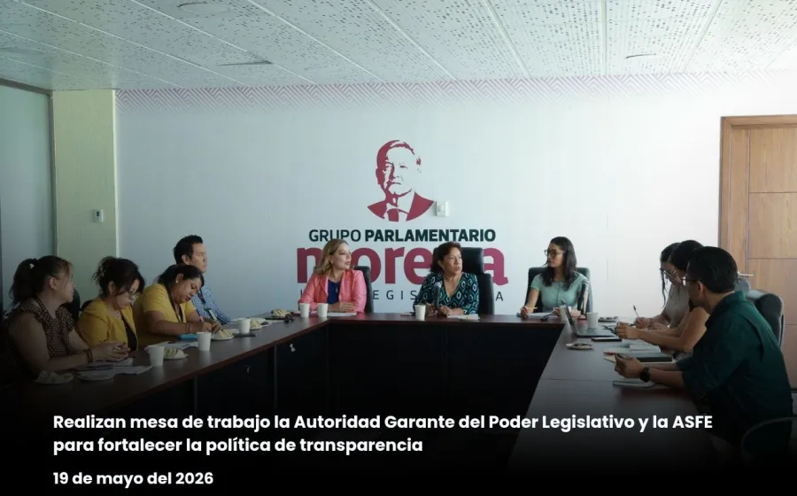 La Autoridad Garante del Poder Legislativo y la ASFE realizan mesa de trabajo para fortalecer la política de transparencia