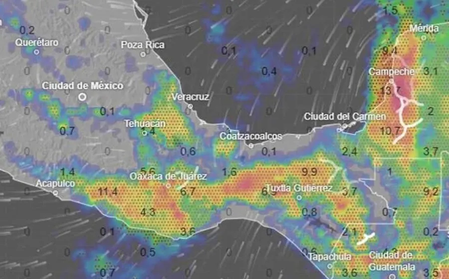 Pronostican lluvias generalizadas en gran parte de Oaxaca