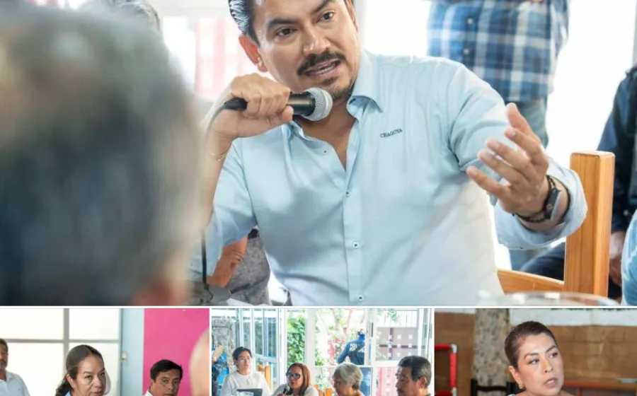 En territorio, Ray Chagoya atiende a vecinos y vecinas del barrio de Xochimilco
