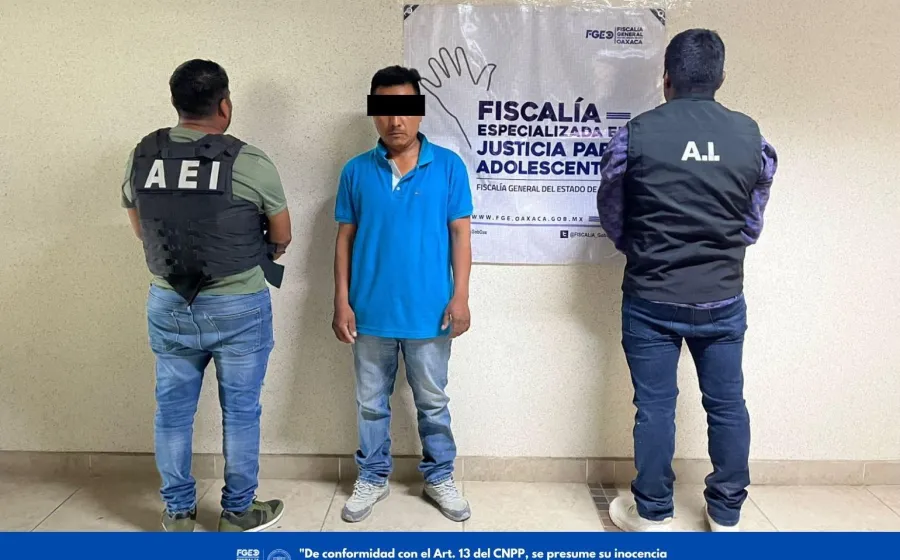 Lo detienen por violación en agravio de una adolescente en la región de los Valles Centrales; víctima resultó embarazada
