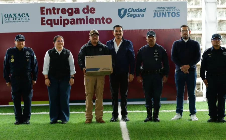 Fortalece Gobierno Municipal condiciones laborales de la Policía de Oaxaca de Juárez