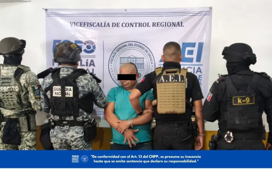 FGEO ejecuta cateo en la Sierra de Flores Magón; aseguran presuntas drogas y detienen a una persona