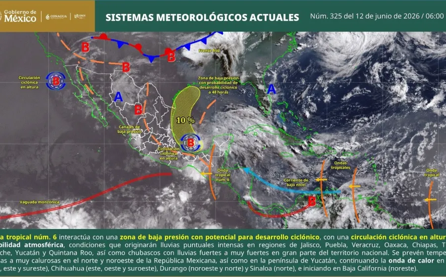 Se mantendrán condiciones para lluvias y tormentas vespertinas en territorio oaxaqueño