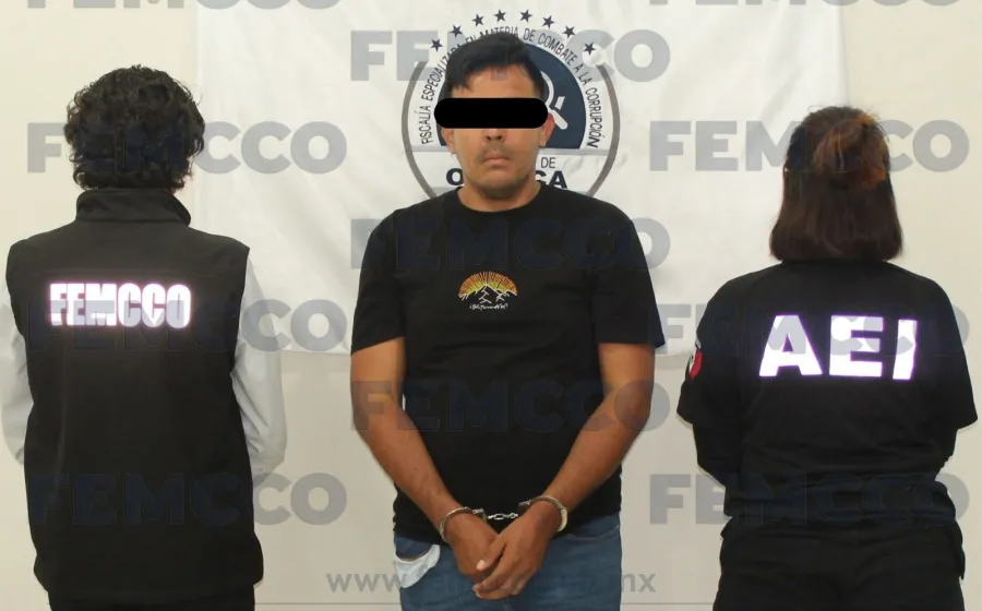 FEMCCO y FGEO ejecutan orden de aprehensión por probable delito de Tráfico de Plazas y Servicios.