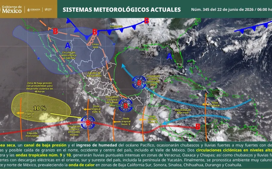 Prevén lluvias con tormentas eléctricas y oleaje elevado en la costa oaxaqueña