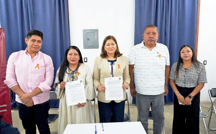 Firma Ayuntamiento de Xoxocotlán convenio con la DDHPO para fortalecer el respeto y la dignidad en el ejercicio público