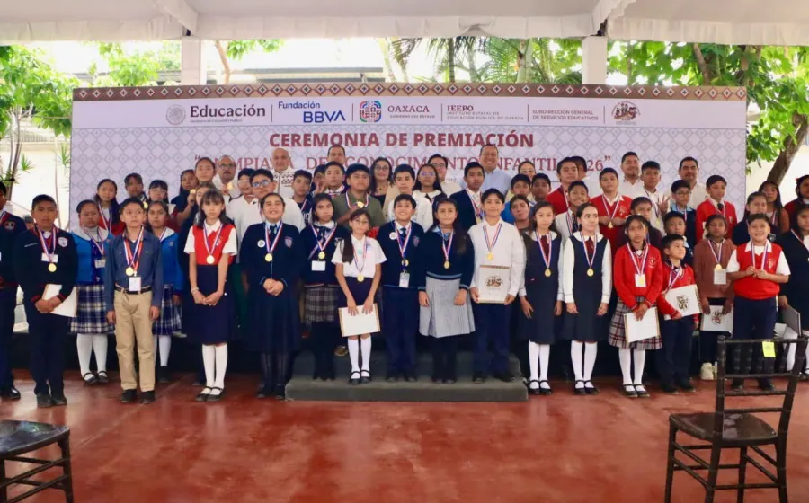 ¡Orgullo de Oaxaca! IEEPO reconoce a ganadores de la Olimpiada del Conocimiento Infantil 2026