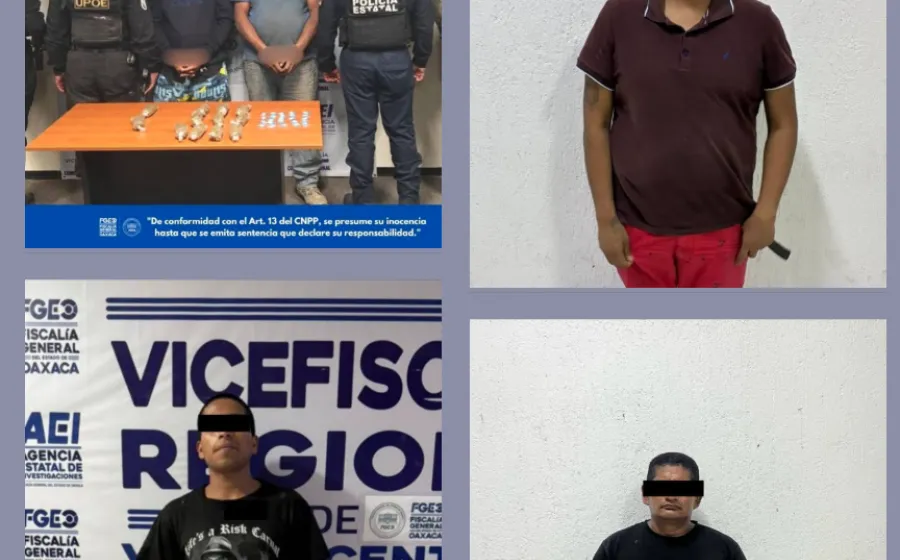 FGEO refuerza acciones contra el combate al narcomenudeo: logra vinculaciones, cateos y aseguramientos en Costa y Valles Centrales