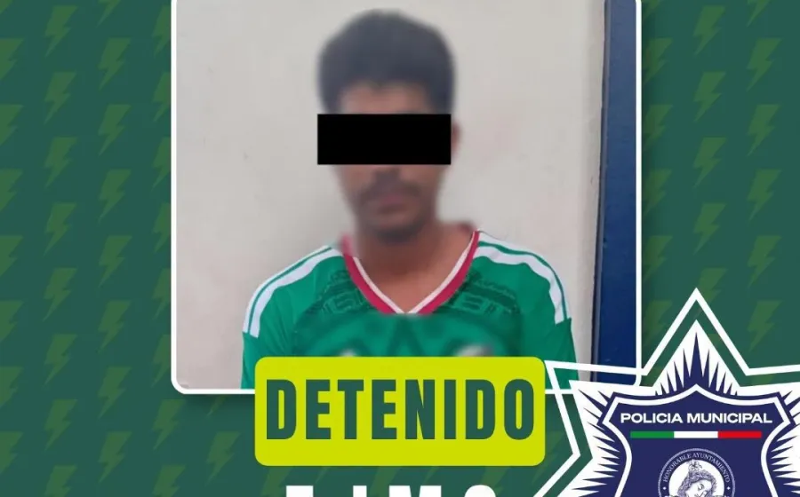 Policía Municipal de Oaxaca de Juárez detiene a una persona por el presunto delito de violencia familiar
