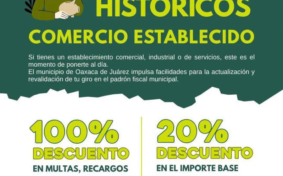 Oaxaca de Juárez mantiene facilidades para la regularización de contribuciones municipales
