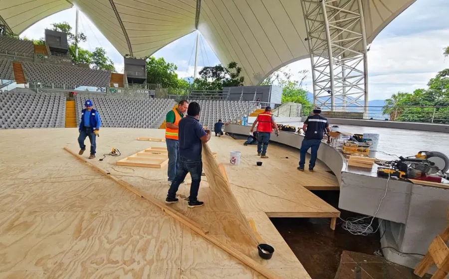 Realizan recorrido de seguridad en el Auditorio Guelaguetza previo a Donají… La Leyenda