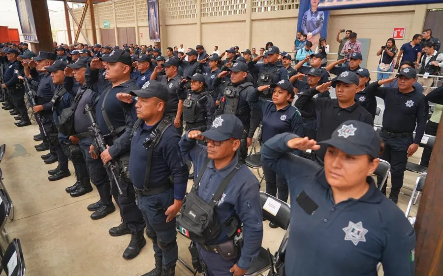 Fortalecen equipamiento policial en Xoxocotlán