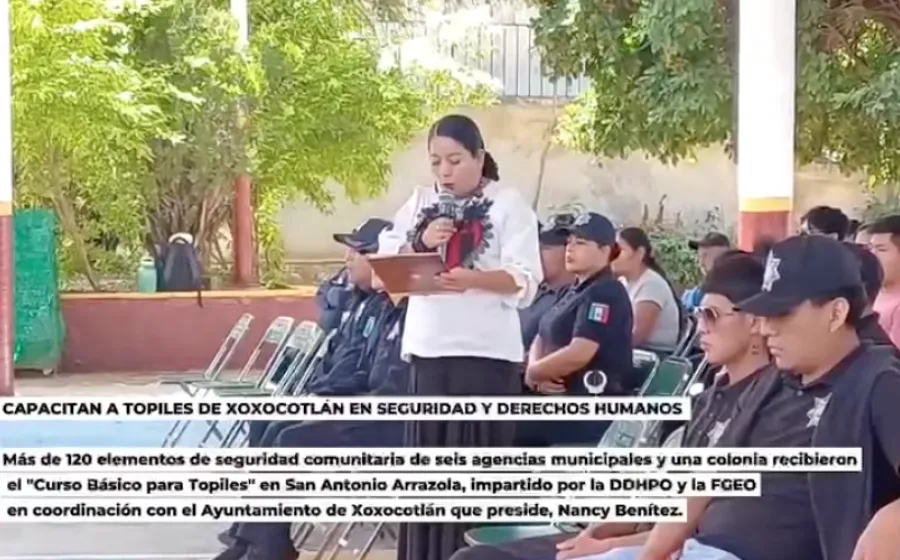 Fortalecen la seguridad comunitaria en Xoxocotlán