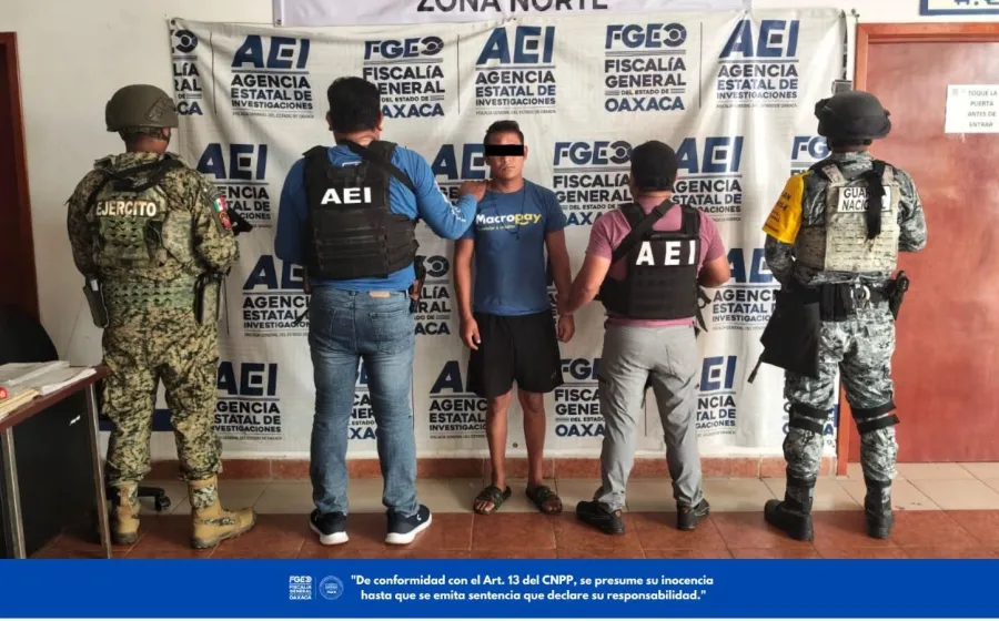 FGEO ejecuta orden de aprehensión contra probable responsable de violación agravada en Matías Romero