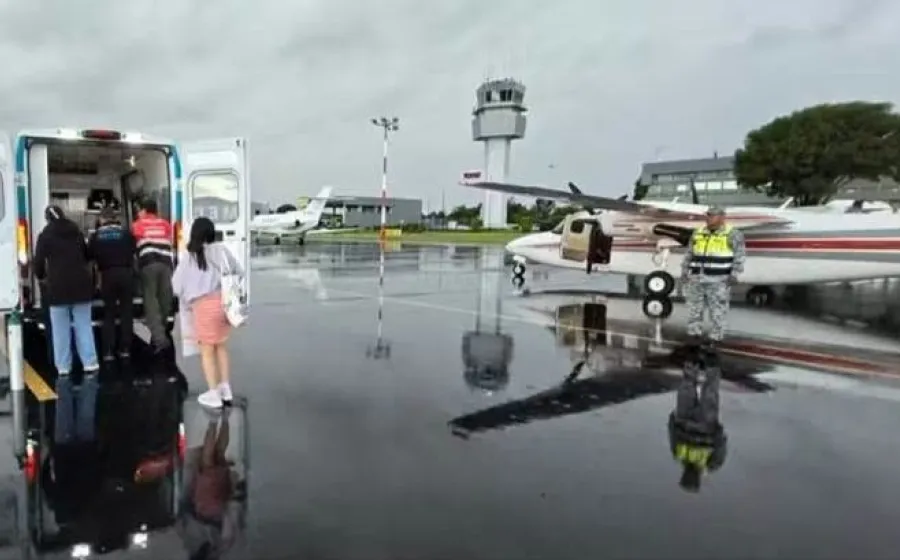 Traslado aéreo de emergencia de Oaxaca a Puebla