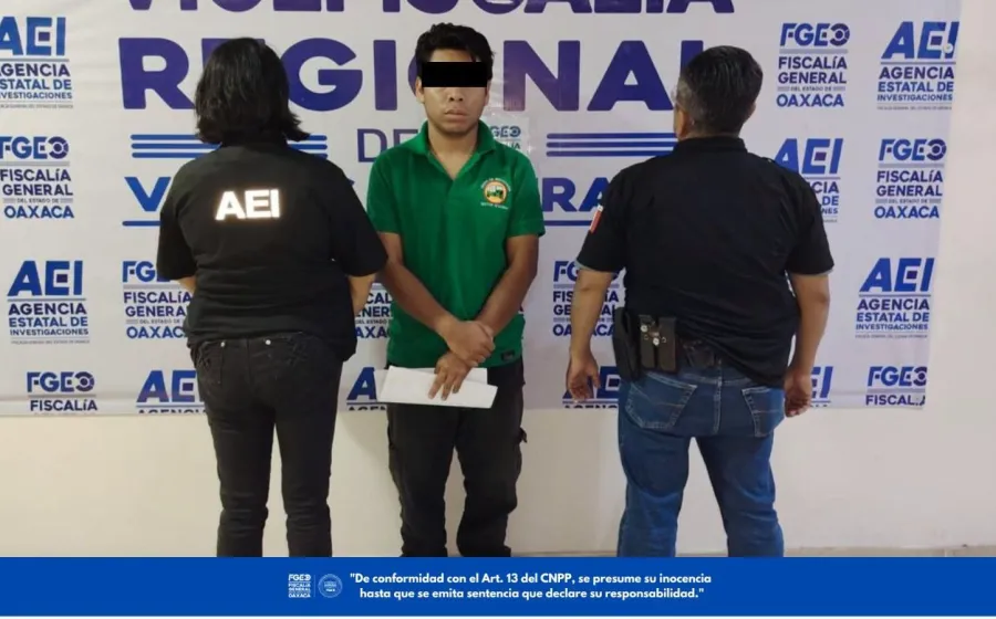 FGEO ejecuta orden de aprehensión contra persona investigada por tentativa de homicidio en Oaxaca de Juárez