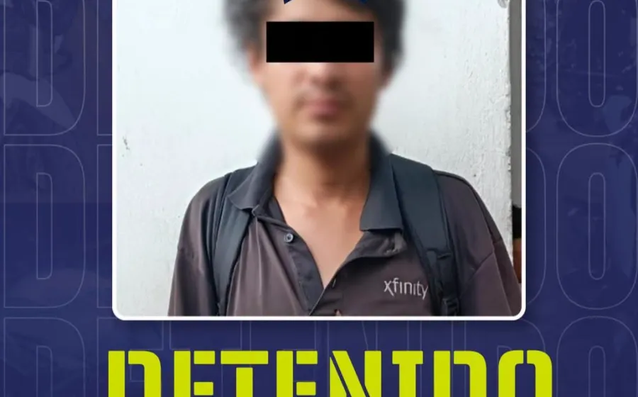 Policía Municipal de Oaxaca de Juárez detiene a hombre por presunto acoso sexual