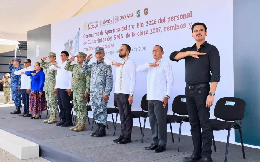 Asiste Ray Chagoya a la ceremonia de apertura del Segundo Escalón 2026 del Servicio Militar Nacional