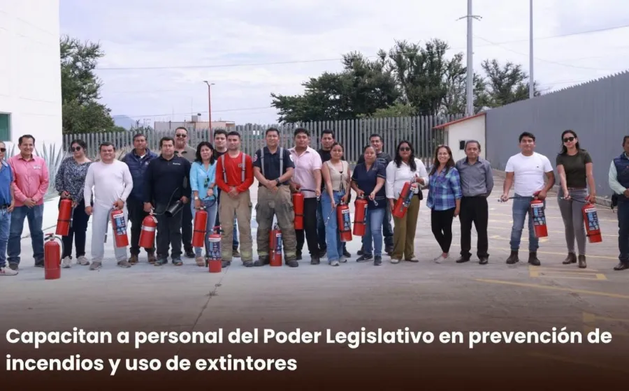 Capacitan a personal del Poder Legislativo en prevención de incendios y uso de extintores