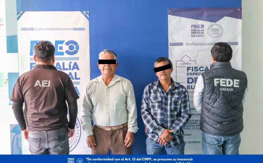 Fiscalía de Oaxaca aprehende a Síndico y Regidor por violencia política contra presidenta municipal
