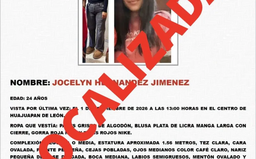 Fiscalía localiza en Puebla a mujer reportada como No Localizada en Huajuapan de León