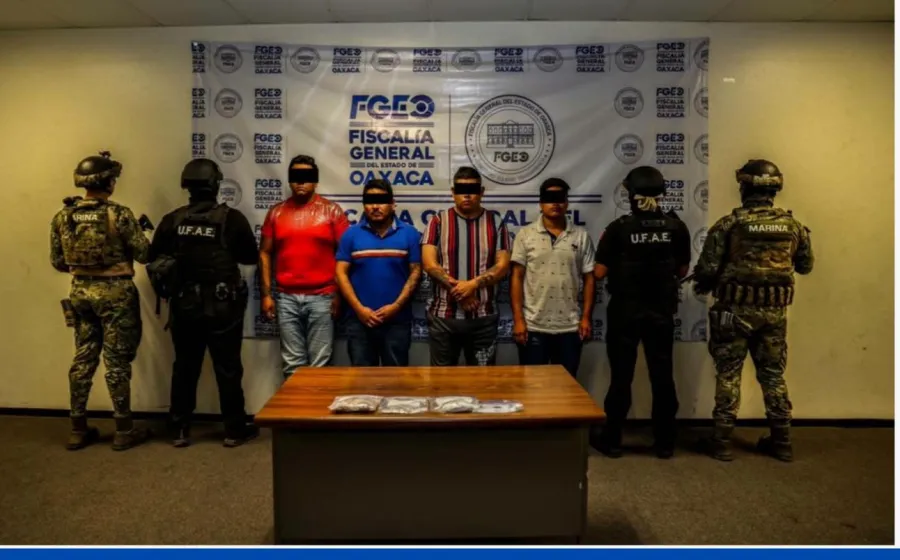 Ejecutan 12 cateos en Zona Metropolitana, aseguran siete inmuebles y detienen a cuatro personas ligadas a ASAEO: Fiscalía de Oaxaca