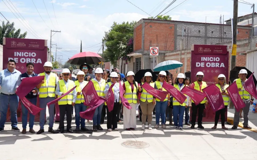 Arranca Nancy Benítez más obras de infraestructura vial en Xoxocotlán