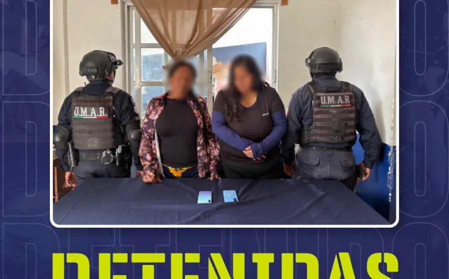 Detienen a dos personas por presunto robo de celulares en el transporte público