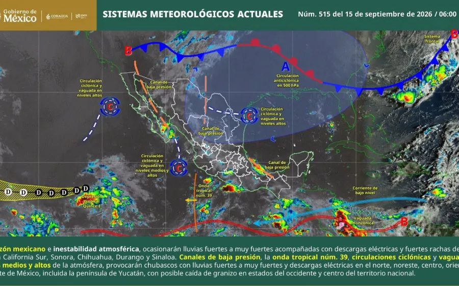 Prevén lluvias y tormentas en la Sierra Sur y la Costa de Oaxaca