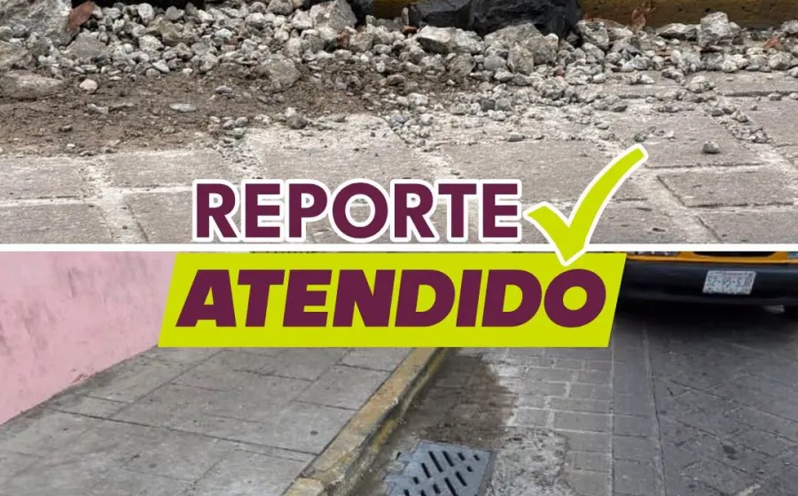 Reporte atendido en las calles de Melchor Ocampo esquina Guerrero