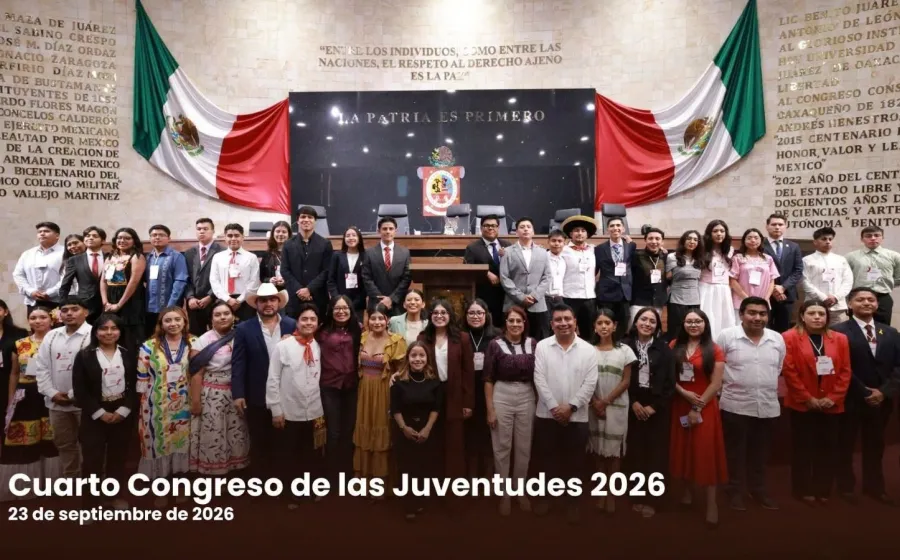 Cuarto Congreso de las Juventudes 2026: un espacio para la participación y transformación de Oaxaca