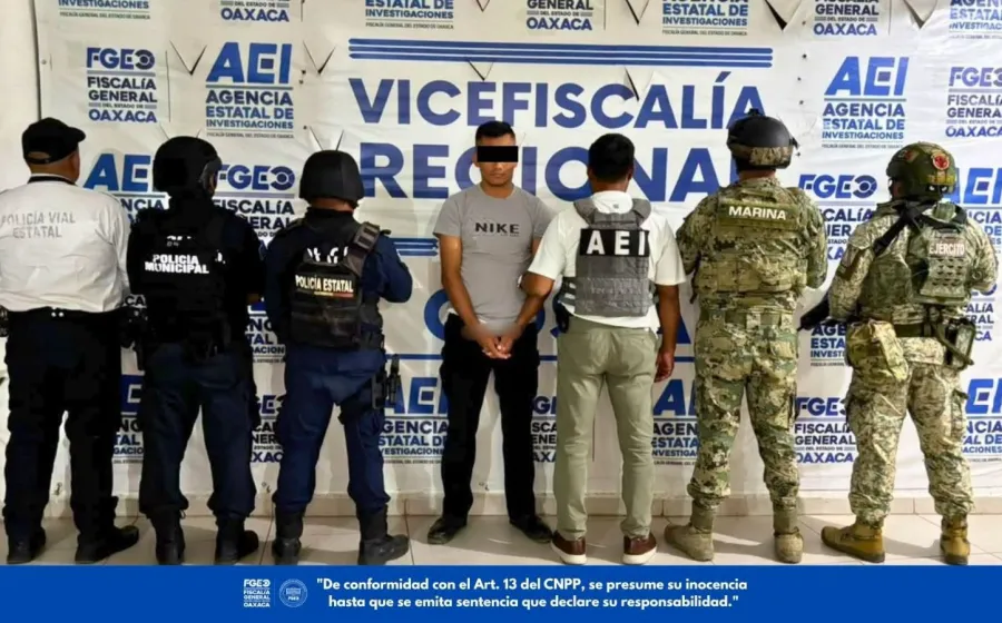 Fiscalía de Oaxaca ejecuta orden de aprehensión contra probable responsable de robo agravado ocurrido en Puerto Escondido