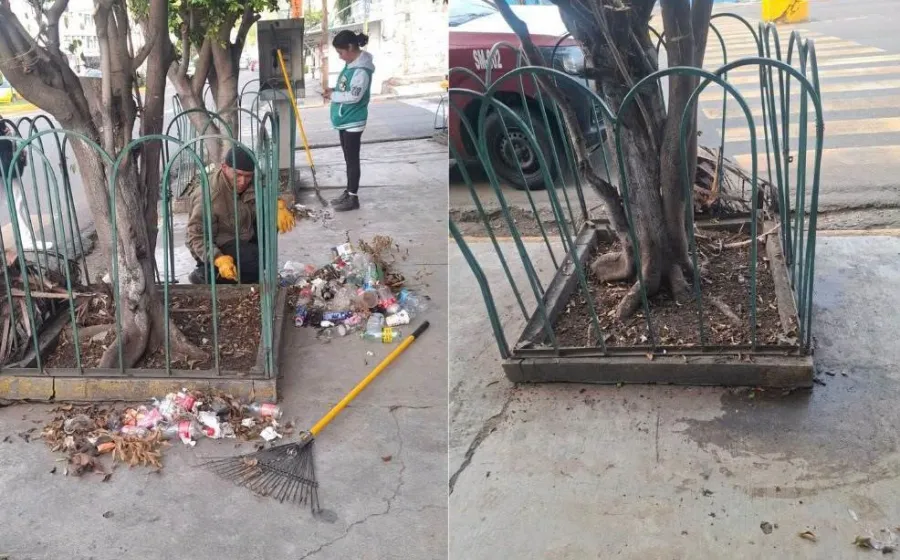 Refuerza Gobierno de Oaxaca de Juárez limpieza y mantenimiento de espacios públicos en la capital