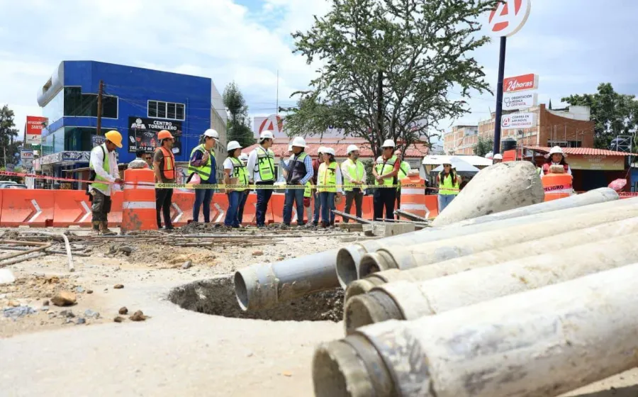 Paso a Desnivel Monumento a Juárez registra avance; Ray Chagoya supervisa siete frentes de obra 